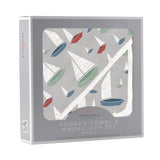Marina Sailboats Bamboo Hooded Towel and Washcloth Set-3