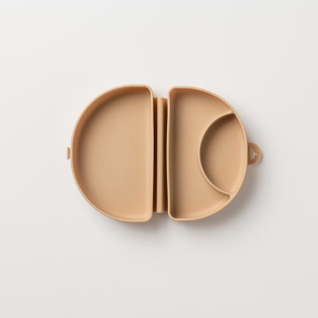 Silifold: Compact Children's Portable Plate - Almond Butter - Sumiye Co