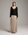 Silk Palazzo Pants - Sumiye Co