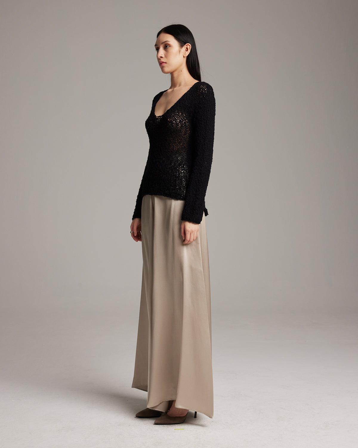 Silk Palazzo Pants - Sumiye Co