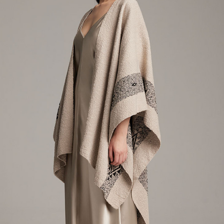 Long Estrella Duster in Textured Cotton - Sumiye Co