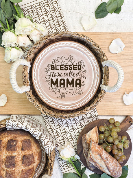 Bread Warmer & Basket - Mom Round-4