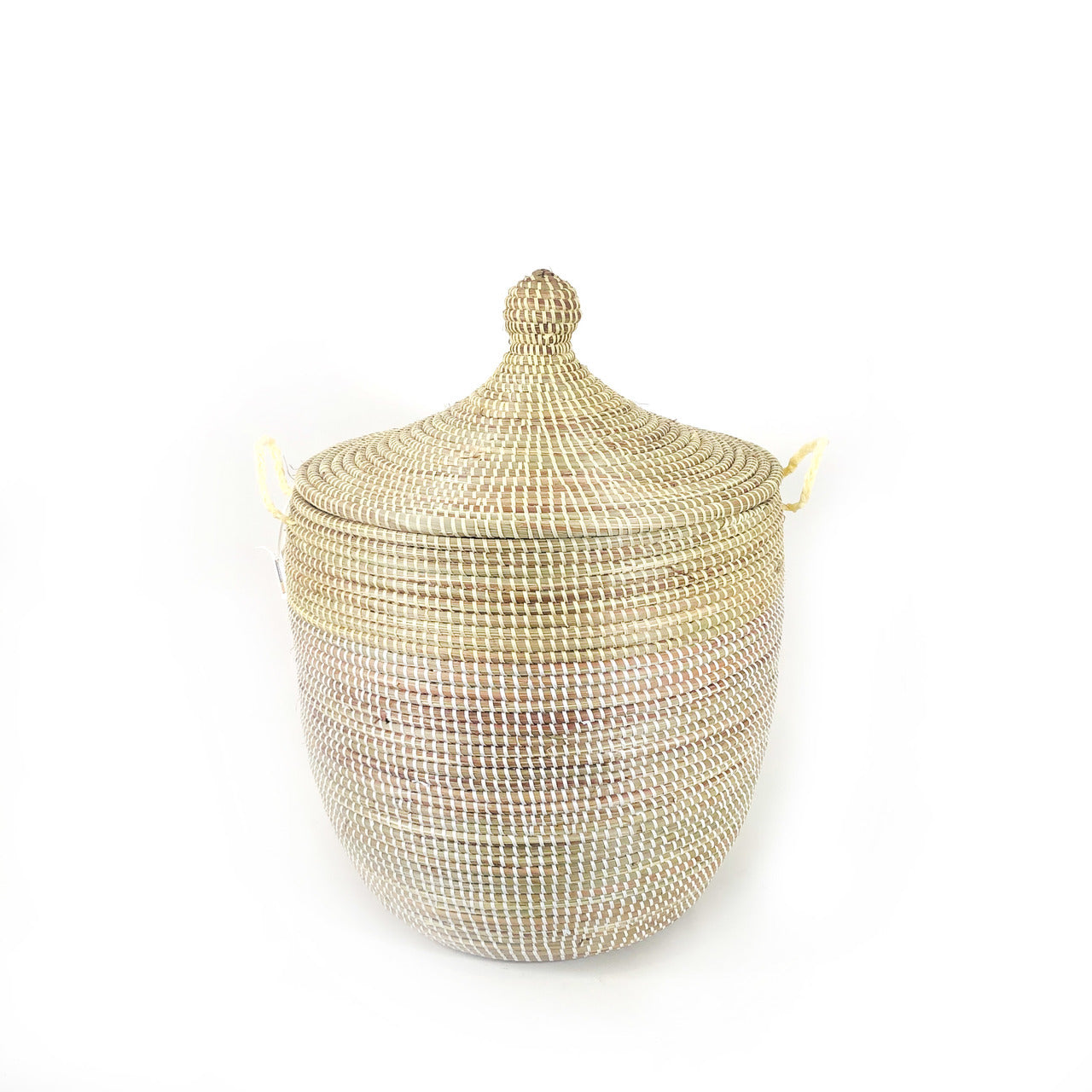 Medium Two-Tone Basket - Natural + White