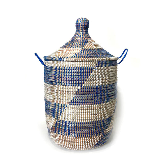 Medium Storage Basket - Blue Stripe