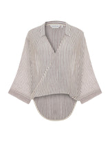 Sade Top - Burgundy Stripes - Sumiye Co