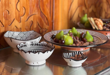 Moroccan Ceramic Nesting Bowls (Set of 3) - Sumiye Co