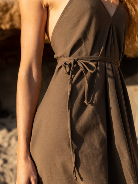Sage Maxi Dress - Khaki Green - Sumiye Co