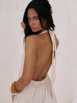 Sahara Sun Maxi Dress - Natural - Sumiye Co
