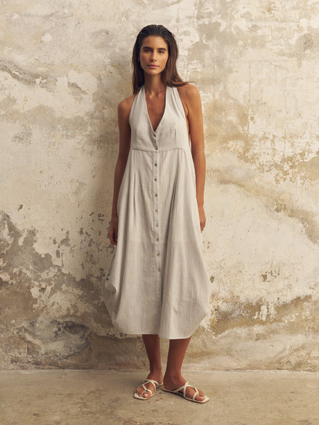 Sahara Sun Maxi Dress - Baby Blue - Sumiye Co