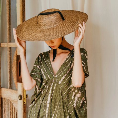 Natural Wide Brim Hat | Handmade in Bali - Sumiye Co