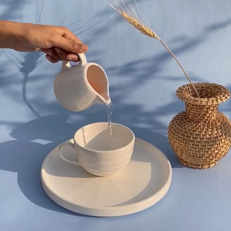 Osmos Studio Shibumi Ripple Mug | 100% Ceramic - Sumiye Co