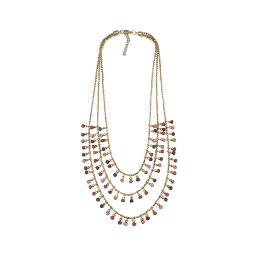 Necklace | Layered Mulberry Artisan Jewelry - Sumiye Co