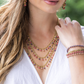 Necklace | Layered Mulberry Artisan Kantha Jewelry