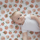 Crib Sheet | Bamboo Muslin - Carnelian Peaches