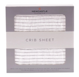 Crib Sheet | Bamboo Muslin - Pencil Stripe - Sumiye Co