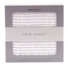 Crib Sheet | Bamboo Muslin - Pencil Stripe - Sumiye Co