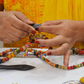 Decorative Beads Garland (6 ft) | Kantha Fabric & Recycled Wood - Sumiye Co