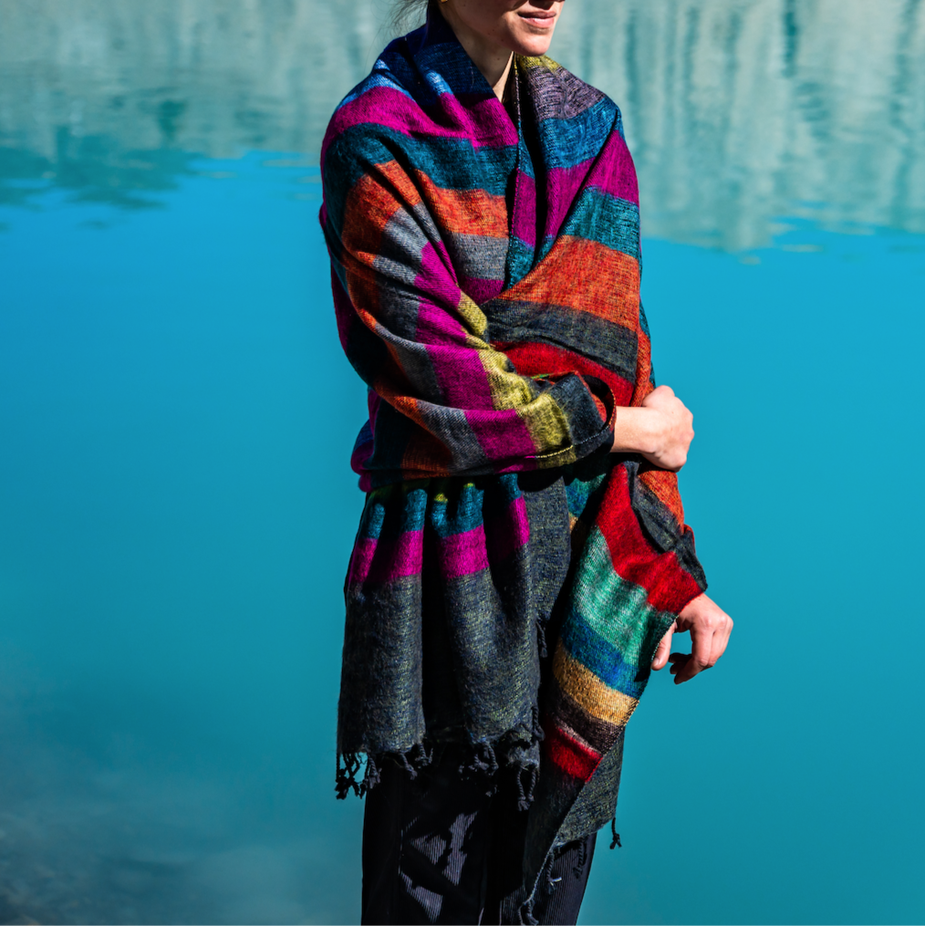 Lobuche Yak Shawl Sunset - Sumiye Co