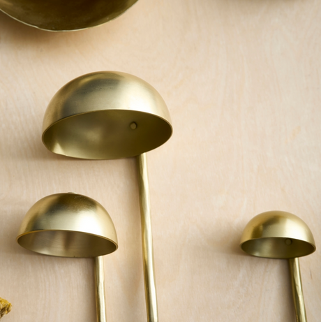 Forge Brass Ladles Assorted - Set of 3 - Sumiye Co