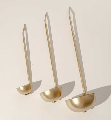 Forge Brass Ladles Assorted - Set of 3 - Sumiye Co