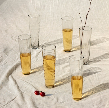 Etched Flutes Set of 6 - Sumiye Co