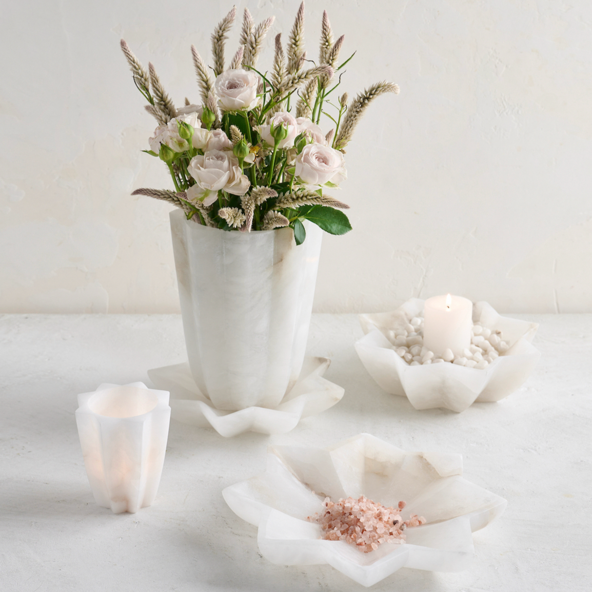 Alabaster Tara Votive Cup