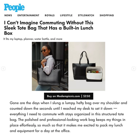 The Tote - Black | Designer Lunch Bags & Totes - Sumiye Co