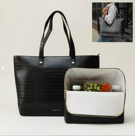 The Tote - Black | Designer Lunch Bags & Totes - Sumiye Co