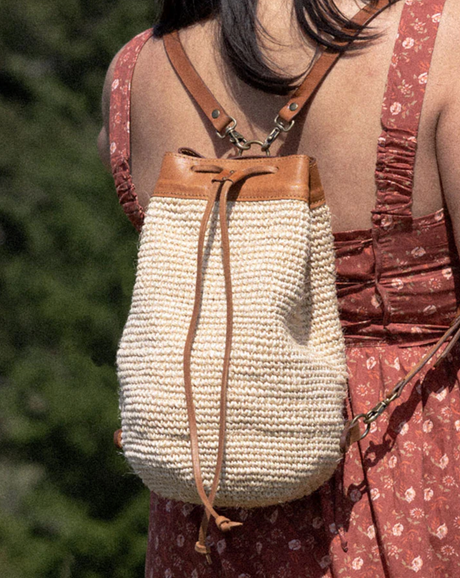 Transito Woven Mini Backpack - Natural - Sumiye Co