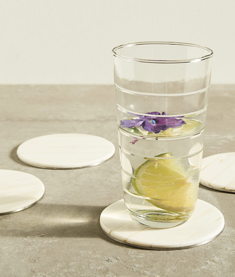 Etched Tall Glasses Set of 6 - Sumiye Co