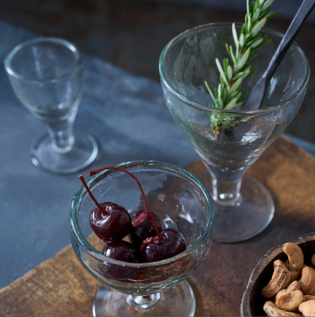 Pebbled Footed Goblets - Set of 4 - Sumiye Co