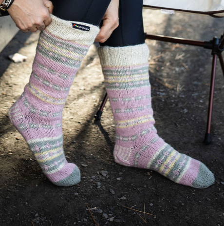 Sherpa Socks Lavender - Sumiye Co