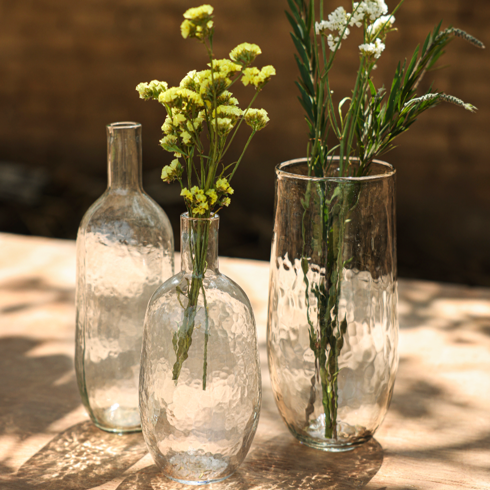 Pebbled Bottles Assorted Set of 2