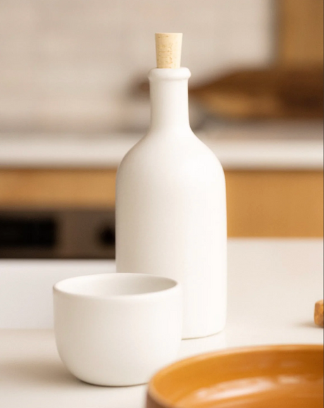 Stoneware Olive Oil Dispenser - Jazz 21 oz - Sumiye Co