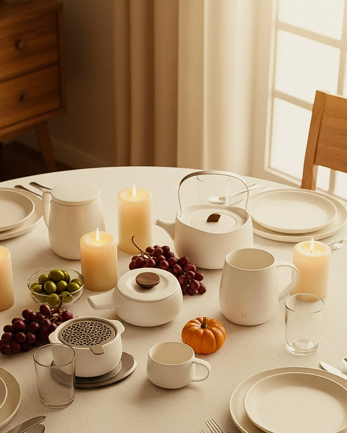 Leiph Self-heating Teapot Bundle Set