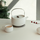 Leiph Self-heating Teapot Set - Jasmine White