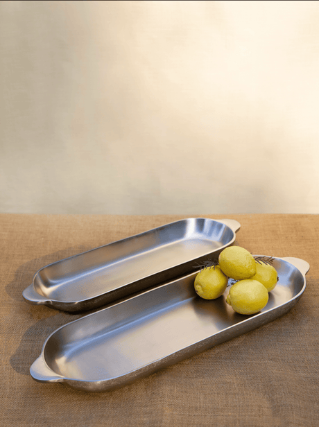 Nickel Long Trays Set of 2 - Sumiye Co