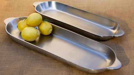 Nickel Long Trays Set of 2 - Sumiye Co