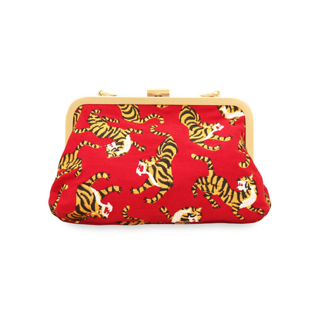 Sumatran Tiger Clutch - Red - Sumiye Co