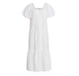 Dress Dotted Plaid Cotton - Off White - Sumiye Co