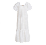 Dress Dotted Plaid Cotton - Off White - Sumiye Co
