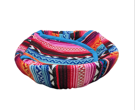 Tortilla/Bread Cover with Cane Basket - 9 Inches (Set of 2) - Multi Arrow - Sumiye Co