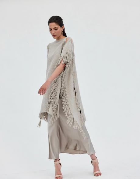 Lace Fringe Manta - Sumiye Co