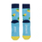 Blue socks with lemon design and 'MAKE LEMONADE' text