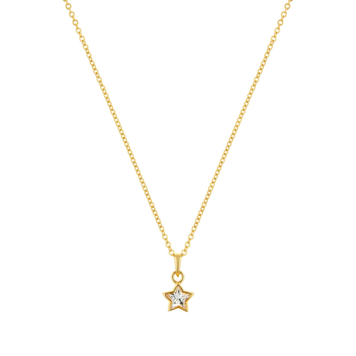 Divine Star Gold plated sterling silver Necklace-0
