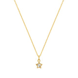 Divine Star Gold plated sterling silver Necklace-0
