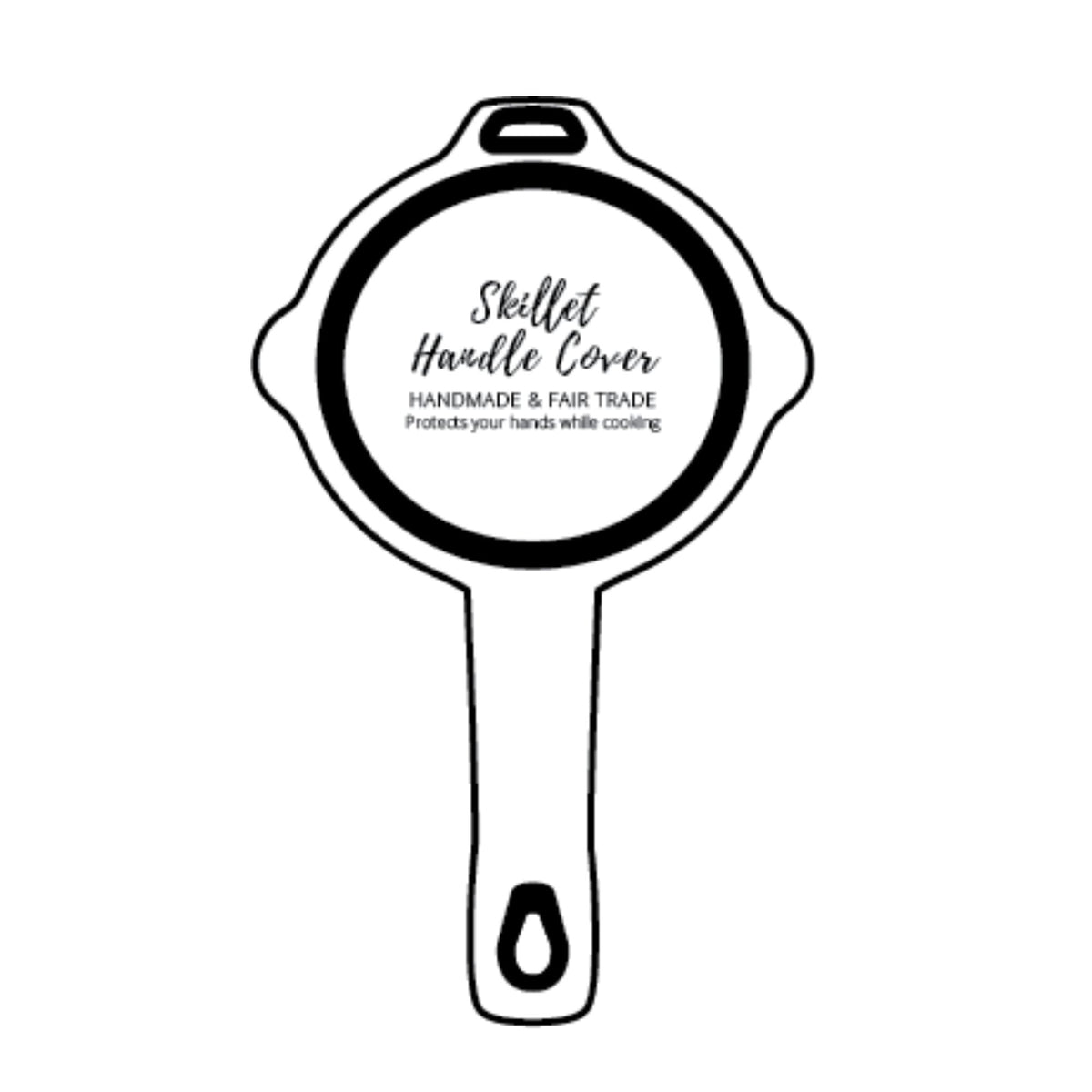 Snowman Skillet Handle Holder