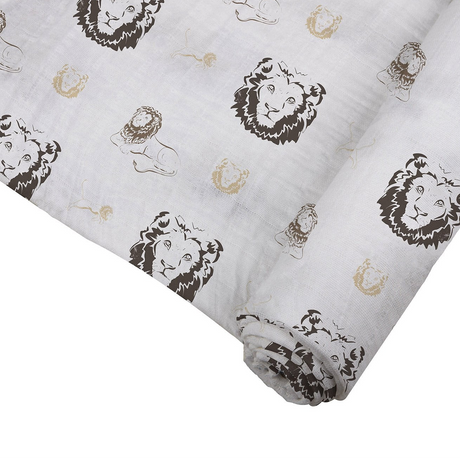 Baby Swaddle | Bamboo Muslin - Lion