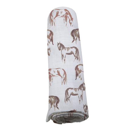 Wild Horses Bamboo Swaddle-4