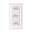 Pink Monster Trucks Bamboo Muslin Swaddle-0